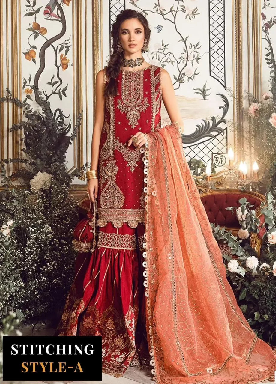 Mbroidered By Maria B Embroidered Organza Suits Unstitched 4 Piece MB23MW D8 – Luxury Collection