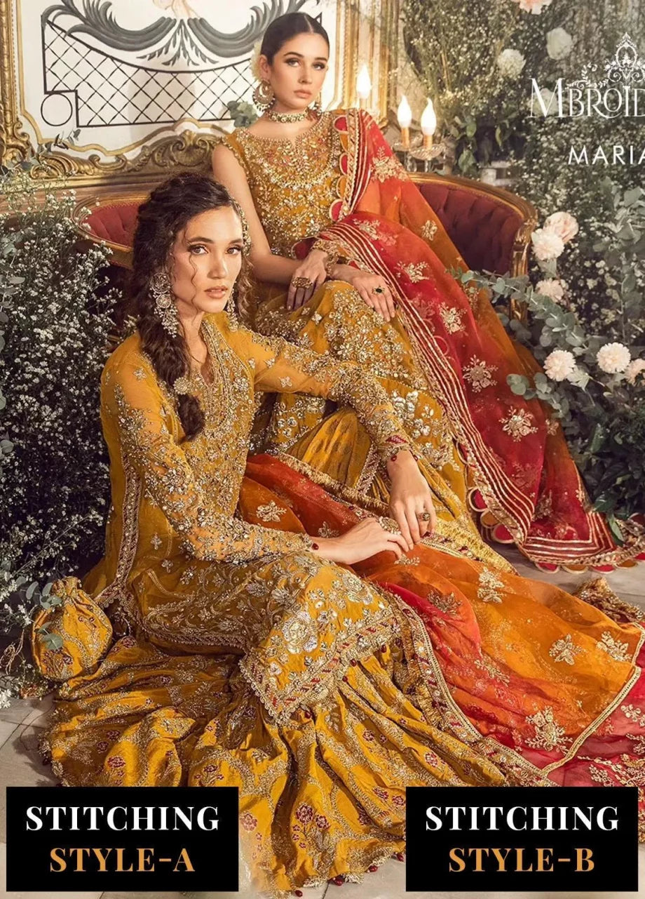 Mbroidered By Maria B Embroidered Organza Suits Unstitched 4 Piece MB23MW D7 – Luxury Collection