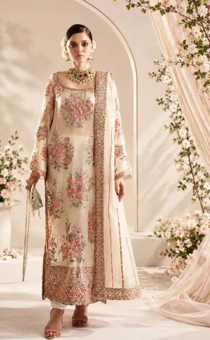 Ivory Embroidered Couture